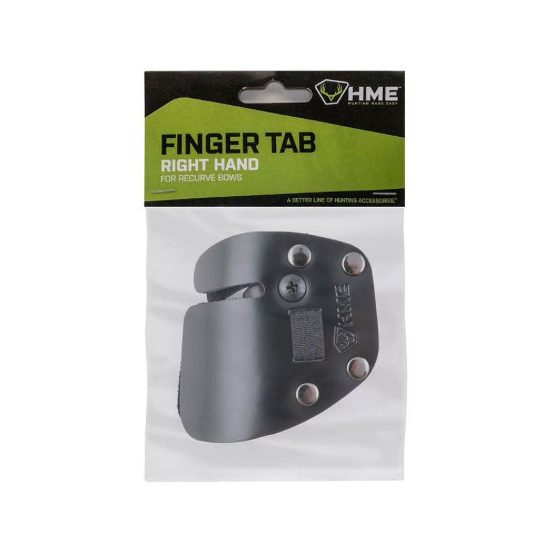 HME Archery Bow Hunting 1/8" Leather Finger Protector Finger Tab for Recurve Bows, Right Hand Only - Image 4
